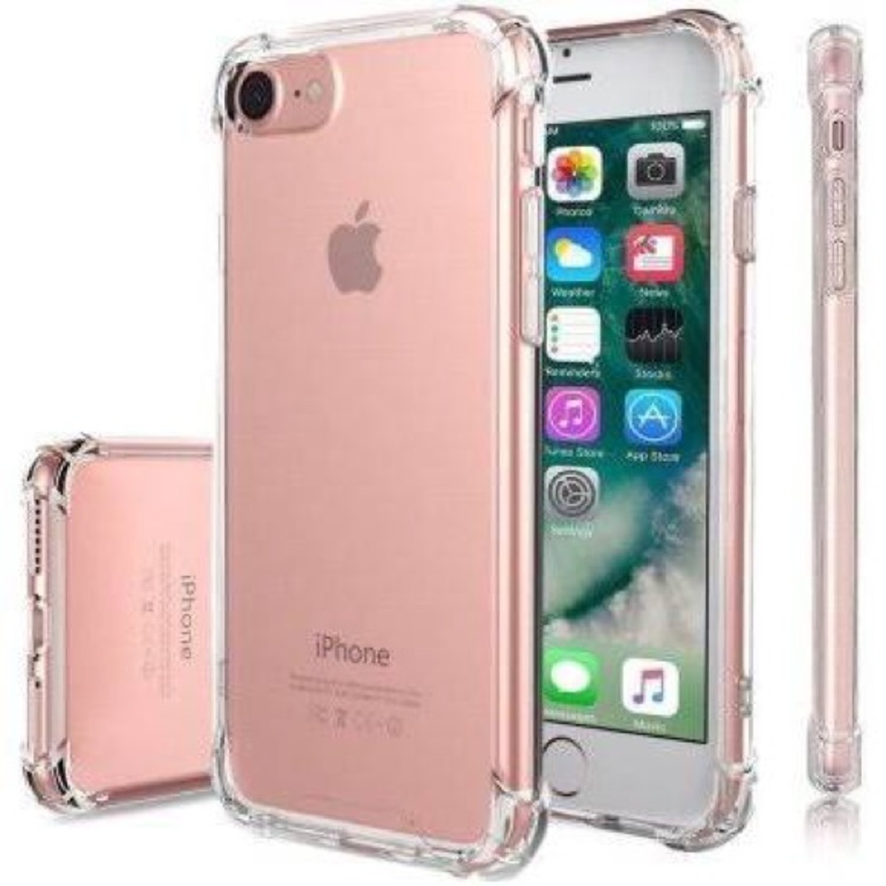 Premium Crystal Clear TPU Bumper Case For iPhone 8